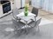 Стол Uni-Form-S.2B, столешница Каменная плита  White Gloss, каркас Сталь  SGrey,  727*800*800 sppr5VVTtoAR68684