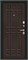 Дверь входная  205*96 Bravo R Мило, Букле черное/Wenge Veralinga, Левое sp2510BR_033-1367