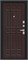 Дверь входная  205*86 Bravo R Мило МФ/BChrome, Букле черное/Wenge Melinga, Правое sp2510BR_033-2603