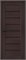 Межкомнатная дверь 200*90, Браво-22, Wenge Melinga / Black Shine , Эко Шпон sp2510BR_153-4358