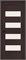 Межкомнатная дверь 200*80, Браво-23, Wenge Melinga / Magic Fog , Эко Шпон sp2510BR_153-1122
