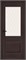 Межкомнатная дверь 200*80, Прима-3, Wenge Melinga / White Сrystal , Эко Шпон sp2510BR_153-1178