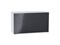 Шкаф верхний горизонтальный Фьюжн Белый, Anthracite, 460, 800 В*Ш*Г 458*800*318, фасад МДФ  Anthracite, корпус  Белый ms2510VVT_57207