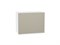 Шкаф верхний горизонтальный Фьюжн Белый, Silky Grey, 460, 600 В*Ш*Г 458*600*318, фасад МДФ  Silky Grey, корпус  Белый ms2510VVT_57194