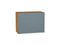 Шкаф верхний горизонтальный Фьюжн Дуб Вотан, Silky Blue, 460, 600 В*Ш*Г 458*600*318, фасад МДФ  Silky Blue, корпус  Дуб Вотан ms2510VVT_60664