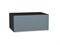 Шкаф верхний горизонтальный глубокий Фьюжн Graphite, Silky Blue, 800 В*Ш*Г 358*800*576, фасад МДФ  Silky Blue, корпус  Graphite ms2510VVT_51871