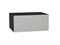 Шкаф верхний горизонтальный глубокий Фьюжн Graphite, Silky Light Grey, 800 В*Ш*Г 358*800*576, фасад МДФ  Silky Light Grey, корпус  Graphite ms2510VVT_66549