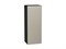 Шкаф верхний с 1-ой дверцей Фьюжн Graphite, Silky Grey, 920, 350 В*Ш*Г 920*350*320, фасад МДФ  Silky Grey, корпус  Graphite ms2510VVT_65101