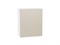 Шкаф верхний с 1-ой дверцей Фьюжн Белый, Cream Silk, 720, 600 В*Ш*Г 716*600*320, фасад МДФ  Cream Silk, корпус  Белый ms2510VVT_71896