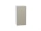Шкаф верхний с 1-ой дверцей Фьюжн Белый, Silky Grey, 720, 350 В*Ш*Г 716*350*320, фасад МДФ  Silky Grey, корпус  Белый ms2510VVT_65096