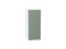 Шкаф верхний с 1-ой дверцей Фьюжн Белый, Silky Mint, 720, 300 В*Ш*Г 716*300*320, фасад МДФ  Silky Mint, корпус  Белый ms2510VVT_51952