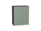 Шкаф верхний с 2-мя дверцами Фьюжн Graphite, Silky Mint, 720, 600 В*Ш*Г 716*600*320, фасад МДФ  Silky Mint, корпус  Graphite ms2510VVT_52040