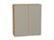 Шкаф верхний с 2-мя дверцами Фьюжн Дуб Вотан, Silky Grey, 920, 800 В*Ш*Г 920*800*320, фасад МДФ  Silky Grey, корпус  Дуб Вотан ms2510VVT_60820