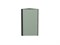 Шкаф верхний торцевой Фьюжн Graphite, Silky Mint, 720 В*Ш*Г 716*300*306, фасад МДФ  Silky Mint, корпус  Graphite ms2510VVT_52072