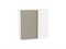 Шкаф верхний прямой угловой Фьюжн Белый, Silky Grey, 720 В*Ш*Г 716*700*345, фасад МДФ  Silky Grey, корпус  Белый ms2510VVT_60140