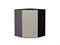 Шкаф верхний угловой Фьюжн Graphite, Silky Grey, 720 В*Ш*Г 716*600*600, фасад МДФ  Silky Grey, корпус  Graphite ms2510VVT_52088