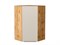 Шкаф верхний угловой Фьюжн Дуб Вотан, Cream Silk, 920 В*Ш*Г 920*600*600, фасад МДФ  Cream Silk, корпус  Дуб Вотан ms2510VVT_71948