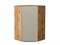 Шкаф верхний угловой Фьюжн Дуб Вотан, Silky Grey, 920 В*Ш*Г 920*600*600, фасад МДФ  Silky Grey, корпус  Дуб Вотан ms2510VVT_60906