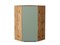 Шкаф верхний угловой Фьюжн Дуб Вотан, Silky Mint, 920 В*Ш*Г 920*600*600, фасад МДФ  Silky Mint, корпус  Дуб Вотан ms2510VVT_60908