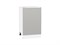 Шкаф нижний с 1-ой дверцей Фьюжн Белый, Silky Light Grey, 500 В*Ш*Г 816*500*480, фасад МДФ  Silky Light Grey, корпус  Белый ms2510VVT_66659