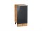 Шкаф нижний с 1-ой дверцей Фьюжн Дуб Вотан, Anthracite, 400 В*Ш*Г 816*400*480, фасад МДФ  Anthracite, корпус  Дуб Вотан ms2510VVT_60989