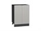 Шкаф нижний с 2-мя дверцами Фьюжн Graphite, Silky Light Grey, 600 В*Ш*Г 816*600*480, фасад МДФ  Silky Light Grey, корпус  Graphite ms2510VVT_66686