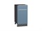 Шкаф нижний с 1-ой дверцей и ящиком Фьюжн Graphite, Silky Blue, 400 В*Ш*Г 816*400*480, фасад МДФ  Silky Blue, корпус  Graphite ms2510VVT_52147