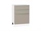 Шкаф нижний с 3-мя ящиками Фьюжн Белый, Silky Grey, 600 В*Ш*Г 816*600*480, фасад МДФ  Silky Grey, корпус  Белый ms2510VVT_52240