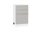 Шкаф нижний с 3-мя ящиками Фьюжн Белый, Silky Light Grey, 500 В*Ш*Г 816*500*480, фасад МДФ  Silky Light Grey, корпус  Белый ms2510VVT_66691