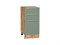Шкаф нижний с 3-мя ящиками Фьюжн Дуб Вотан, Silky Mint, 400 В*Ш*Г 816*400*480, фасад МДФ  Silky Mint, корпус  Дуб Вотан ms2510VVT_61040