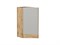 Шкаф нижний торцевой Фьюжн Дуб Вотан, Silky Light Grey В*Ш*Г 816*296*554, фасад МДФ  Silky Light Grey, корпус  Дуб Вотан ms2510VVT_66705