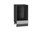 Шкаф нижний под духовку Фьюжн Graphite, Silky Light Grey, 450 В*Ш*Г 816*450*476, фасад МДФ  Silky Light Grey, корпус  Graphite ms2510VVT_67078