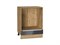 Шкаф нижний под духовку Фьюжн Дуб Вотан, Anthracite, 600 В*Ш*Г 816*600*476, фасад МДФ  Anthracite, корпус  Дуб Вотан ms2510VVT_60936