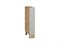 Шкаф нижний бутылочница Фьюжн Дуб Вотан, Silky Light Grey, 150 В*Ш*Г 816*150*480, фасад МДФ  Silky Light Grey, корпус  Дуб Вотан ms2510VVT_66640