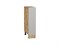 Шкаф нижний бутылочница Фьюжн Дуб Вотан, Silky Light Grey, 200 В*Ш*Г 816*200*480, фасад МДФ  Silky Light Grey, корпус  Дуб Вотан ms2510VVT_66641