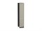 Шкаф пенал с 2-мя дверцами Фьюжн Graphite, Silky Grey, 2140, 400 В*Ш*Г 2132*400*576, фасад МДФ  Silky Grey, корпус  Graphite ms2510VVT_52322