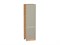 Шкаф пенал с 2-мя дверцами Фьюжн Дуб Вотан, Silky Grey, 2140, 600 В*Ш*Г 2132*600*576, фасад МДФ  Silky Grey, корпус  Дуб Вотан ms2510VVT_60703