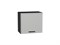 Шкаф верхний горизонтальный Фрейм Graphite, Grey Silk, 460, 500 В*Ш*Г 458*500*324, фасад МДФ  Grey Silk, корпус  Graphite ms2510VVT_71686