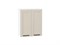 Кухонный гарнитур модульный Нео-03 В*Ш*Г 2140*3000/2100*600, фасад МДФ  Cream Silk/Grey Silk, корпус  Белый, столешница  Антарес ms2510VVT_80708