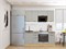 Кухонный гарнитур модульный Флэт-01 В*Ш*Г 2140*2600*600, фасад ЛДСП  Light Grey In 2S, корпус  Дуб Вотан, столешница  Дуб сонома ms2510VVT_77689
