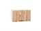 Кухонный гарнитур модульный Флэт-01 В*Ш*Г 2140*2600*600, фасад ЛДСП  Wotan Oak 2S/Temple Stone 2S, корпус  Белый, столешница  Мрамор черный ms2510VVT_52946