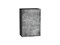 Шкаф верхний с 1-ой дверцей Флэт Graphite, Temple Stone 2S, 720, 450 В*Ш*Г 716*450*318, фасад ЛДСП  Temple Stone 2S, корпус  Graphite ms2510VVT_52628