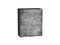 Шкаф верхний с 1-ой дверцей Флэт Graphite, Temple Stone 2S, 720, 600 В*Ш*Г 716*600*318, фасад ЛДСП  Temple Stone 2S, корпус  Graphite ms2510VVT_52630