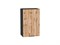 Шкаф верхний с 1-ой дверцей Флэт Graphite, Wotan Oak 2S, 720, 450 В*Ш*Г 716*450*318, фасад ЛДСП  Wotan Oak 2S, корпус  Graphite ms2510VVT_52608