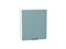 Шкаф верхний с 1-ой дверцей Флэт Белый, Grey-green In 2S, 720, 600 В*Ш*Г 716*600*318, фасад ЛДСП  Grey-green In 2S, корпус  Белый ms2510VVT_56899