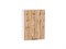 Шкаф верхний с 1-ой дверцей Флэт Белый, Wotan Oak 2S, 720, 500 В*Ш*Г 716*500*318, фасад ЛДСП  Wotan Oak 2S, корпус  Белый ms2510VVT_52599