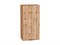 Шкаф верхний с 1-ой дверцей Флэт Дуб Вотан, Wotan Oak 2S, 920, 450 В*Ш*Г 920*450*318, фасад ЛДСП  Wotan Oak 2S, корпус  Дуб Вотан ms2510VVT_62446