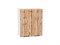 Шкаф верхний с 2-мя дверцами Флэт Белый, Wotan Oak 2S, 720, 600 В*Ш*Г 716*600*318, фасад ЛДСП  Wotan Oak 2S, корпус  Белый ms2510VVT_52636