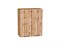 Шкаф верхний с 2-мя дверцами Флэт Дуб Вотан, Wotan Oak 2S, 720, 600 В*Ш*Г 716*600*318, фасад ЛДСП  Wotan Oak 2S, корпус  Дуб Вотан ms2510VVT_62466