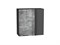 Шкаф верхний прямой угловой Флэт Graphite, Temple Stone 2S, 690 В*Ш*Г 716*690*345, фасад ЛДСП  Temple Stone 2S, корпус  Graphite ms2510VVT_52593